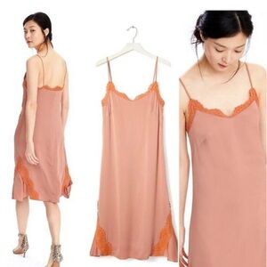 Banana Republic Strapless Dress in Peach and Orange